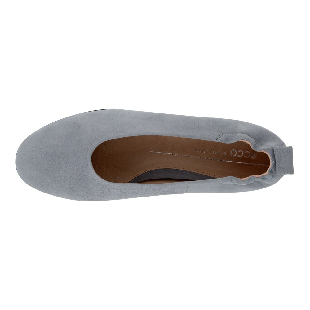 ECCO Womens Ballerinas Grey - Anal Flat - PRS-285673